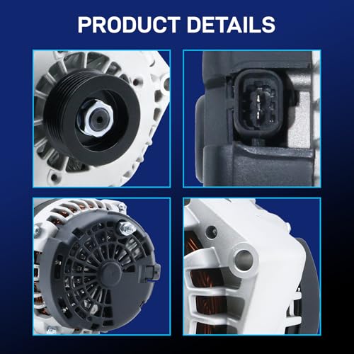 Image of 160Amp New Alternator Replacement for 07-13 Chevy Silverado 1500 4.3 4.8 5.3L, 07-14 Tahoe, 07-13 GMC Sierra 1500 4.3 4.8 5.3L, 07-14 Cadillac Escalade 6.0 6.2L, 07-14 Yukon 6.2L ADR0369 400-12253