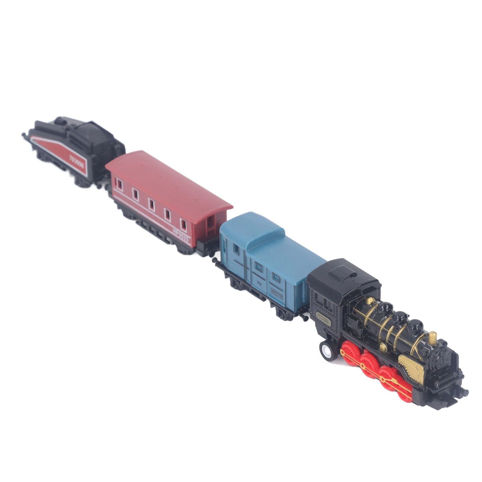 Mini Treno a Vapore Retrò Simulato, Trenino Giocattolo di Natale, Locomotiva a Vapore,Tirare per Bambini, Set Regalo Giocattolo per Bambini Decorazione Giocattolo Modello Treno per Ragazzi e Ragazze