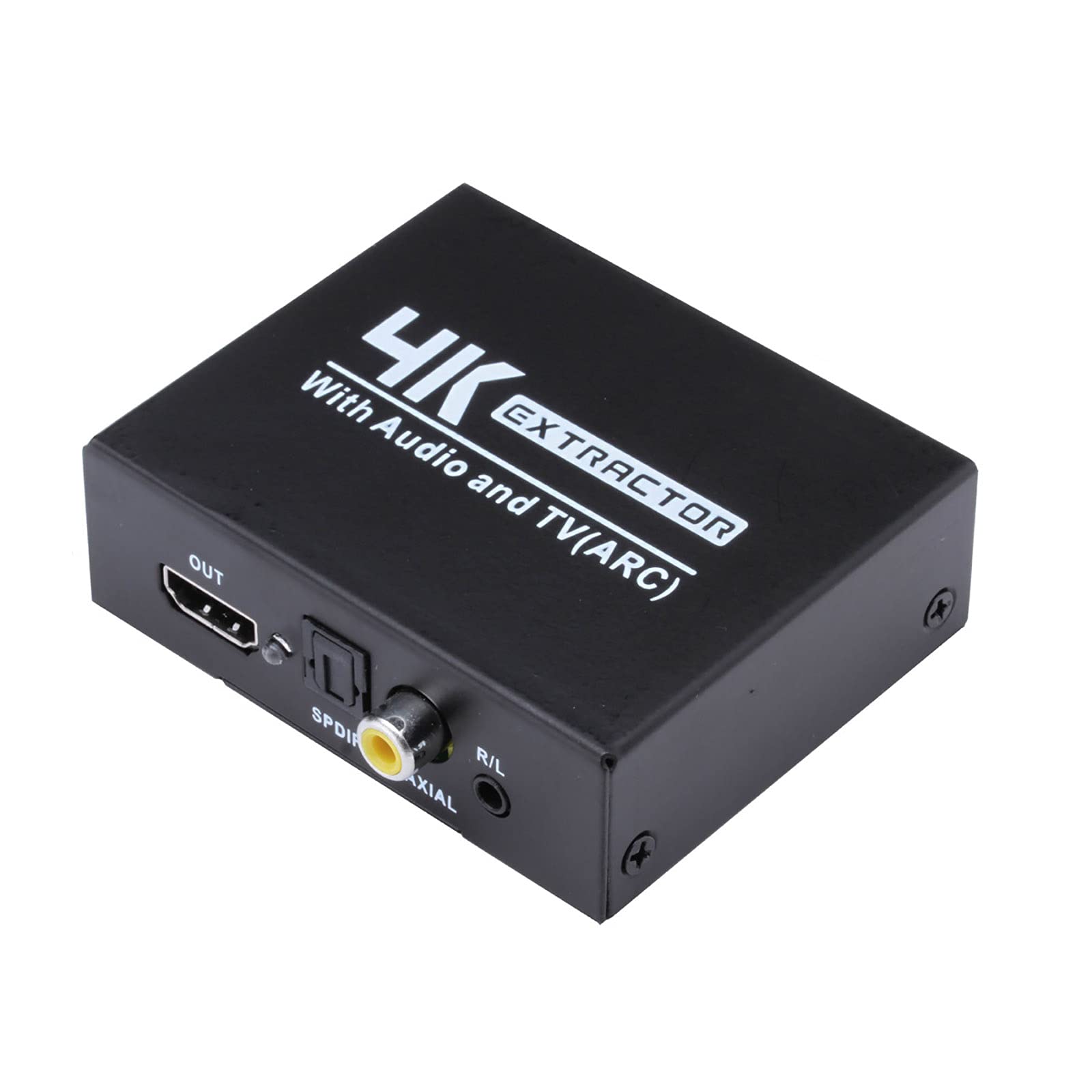 RSGK Decodificador De Audio, HDMI a HDMI + Divisor De Audio Óptico R/L, Decodificador DTS De Salida 5.1 Divisor De Audio HDMI