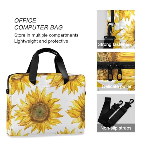 Maletín para laptop ALAZA estampado girasol 13-15.6" miniatura 6