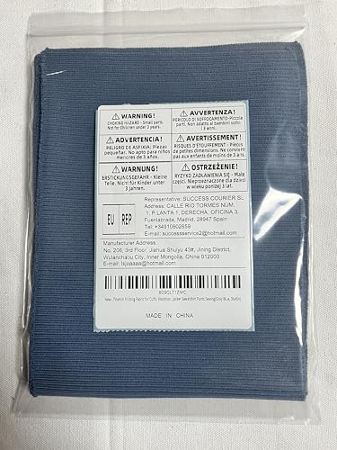 TinaKim Ribbing Fabric for Cuffs Waistbands Neckbands Rib Jersey Trim Material,for Jacket Sweatshirt Pants Sewing(Gray Blue, 36x6in) - Image 4