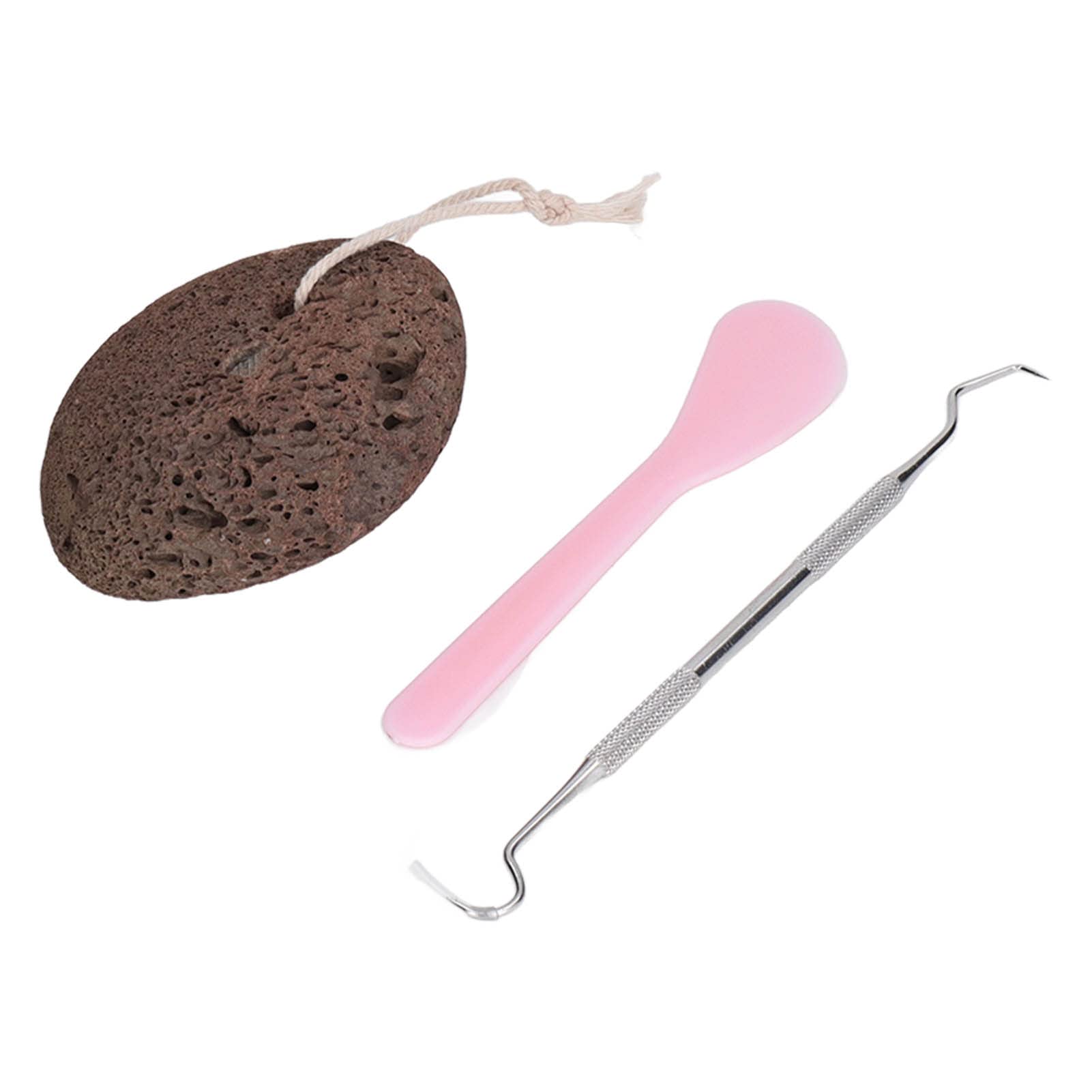 Pick Peel Stone Kit, Picking Stone Oval Stone Relaxing Relief for Household (Yellow Latex)