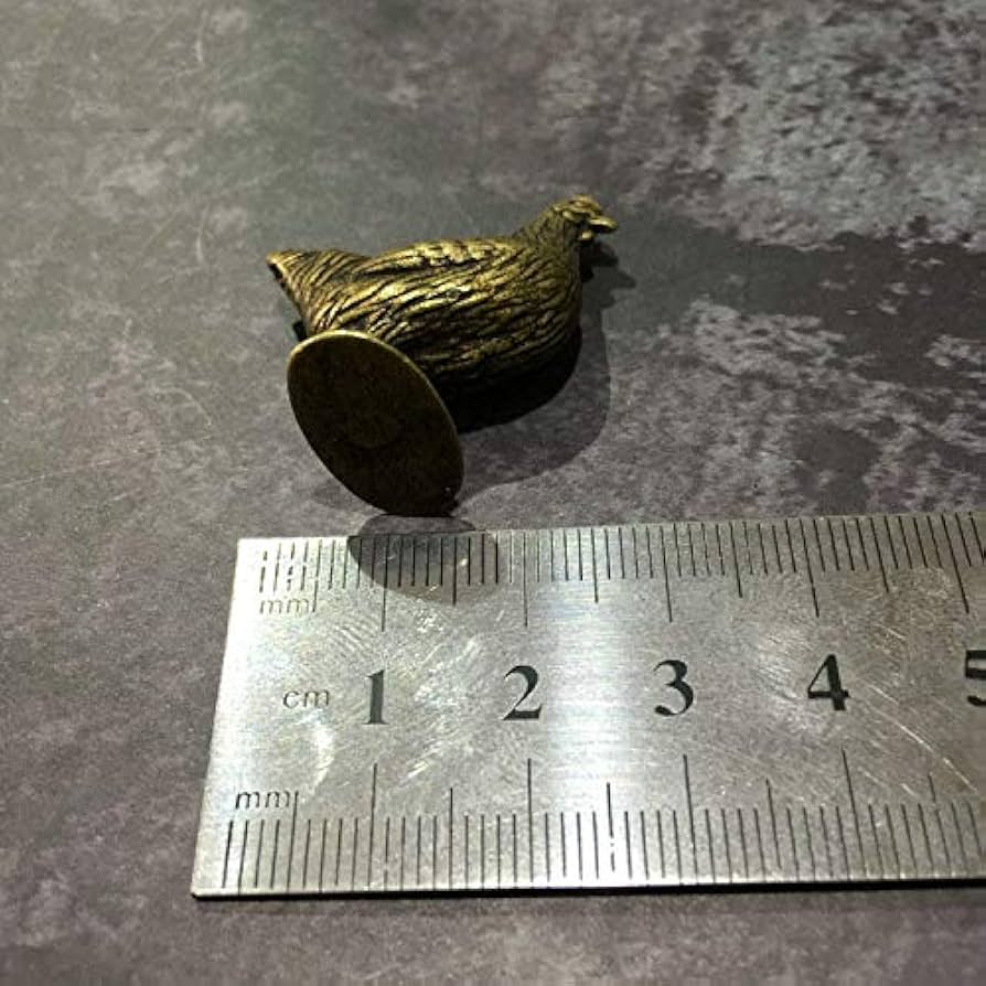 Amazon.co.jp: 小さな銅の鶏の装飾品純粋な銅の小さな鶏