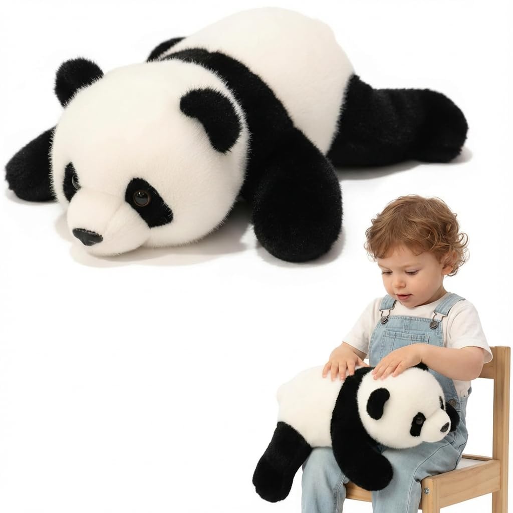 pluszowa zabawka, Obciążone pluszowe zwierzęta, poduszka do przytulania łagodząca stany lękowe i wspomagająca sen Lis 45 cm(Giant Panda,65cm)