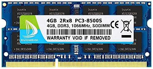 DUOMEIQI DDR3 RAM 16GB KIT(2x8GB) DDR3L / DDR3 1600MHz (DDR3L-1600) PC3L-12800 / PC3-12800S sin ECC sin búfer 1.35V/1.5V CL11 2Rx8 204 Pin Laptop RAM SODIMM Memoria de computadora para Intel AMD Mac