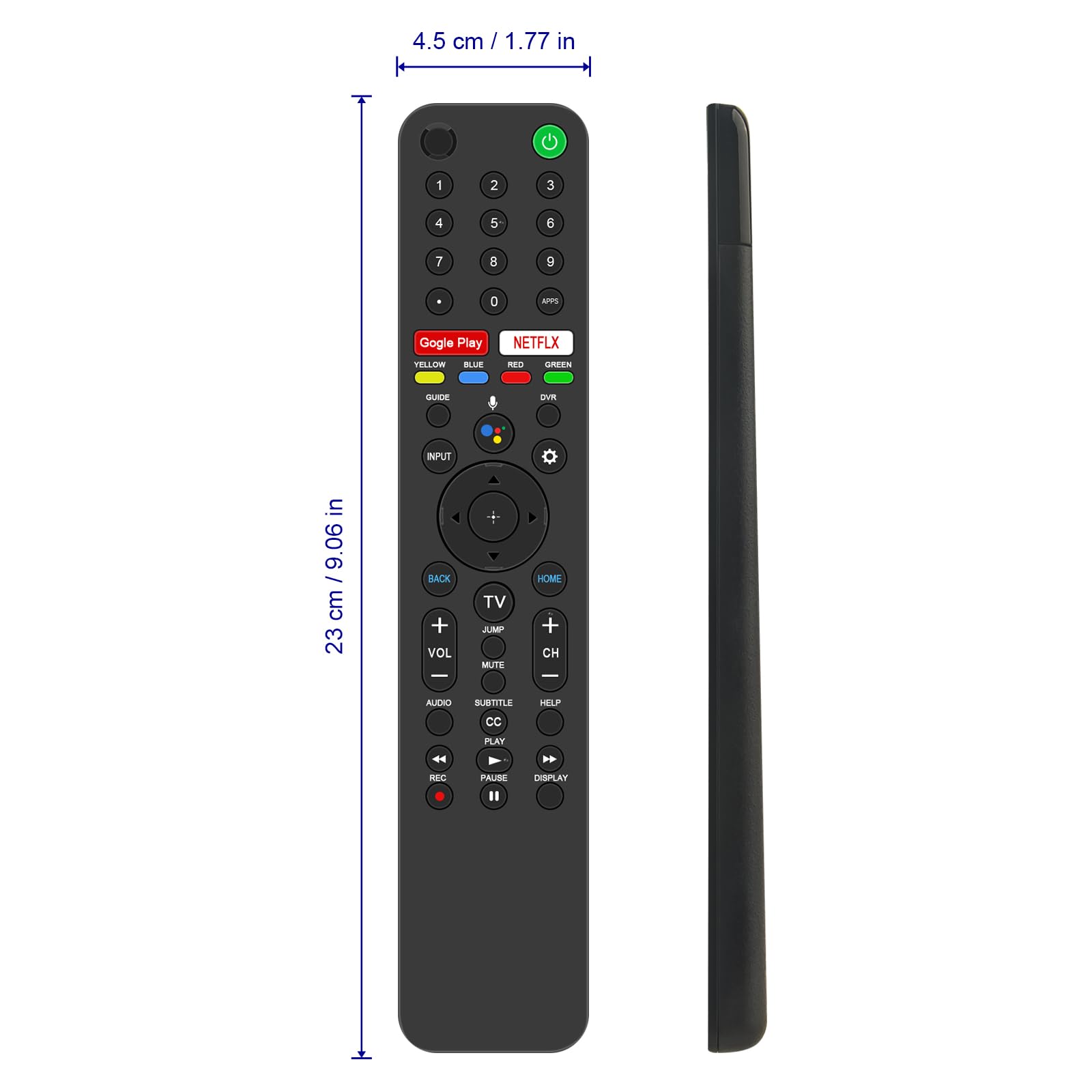 ALLIMITY RMT-TX100D sub RMT-TX102D sostituzione telecomando per Sony Bravia TV FW-43X8370C FW-49X8370C KD-55S8005C KD-55S8505C KD-65X9305C KD-75X8501C KDL-32WD600 KDL-40EX725