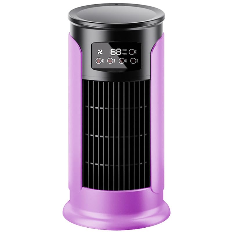 Climatizador Evaporativo, Aire Acondicionado Portatil, Humidificador/Ventilador/Enfriador, 3 Velocidades, 3 Modos, 12 Temporizadores, 4 Bolsas de Hielo, 10L, Adecuado para Hogar y Oficina(Púrpura) - 2