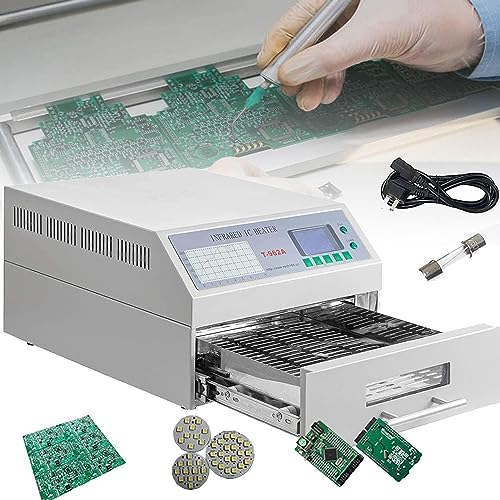 ☂【Multifunctional】This reflow oven can solder single and double PCB panels in various packages.