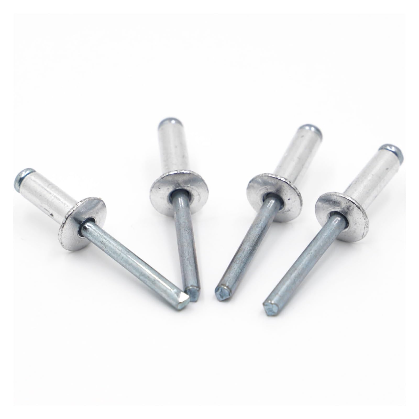 Alluminio/acciaio Rivetti ciechi aperti, rivetti p Mandrino di rottura a testa di fungo in alluminio M2.4 M3.2 M4 M5 M6 40 pezzi(5mm)