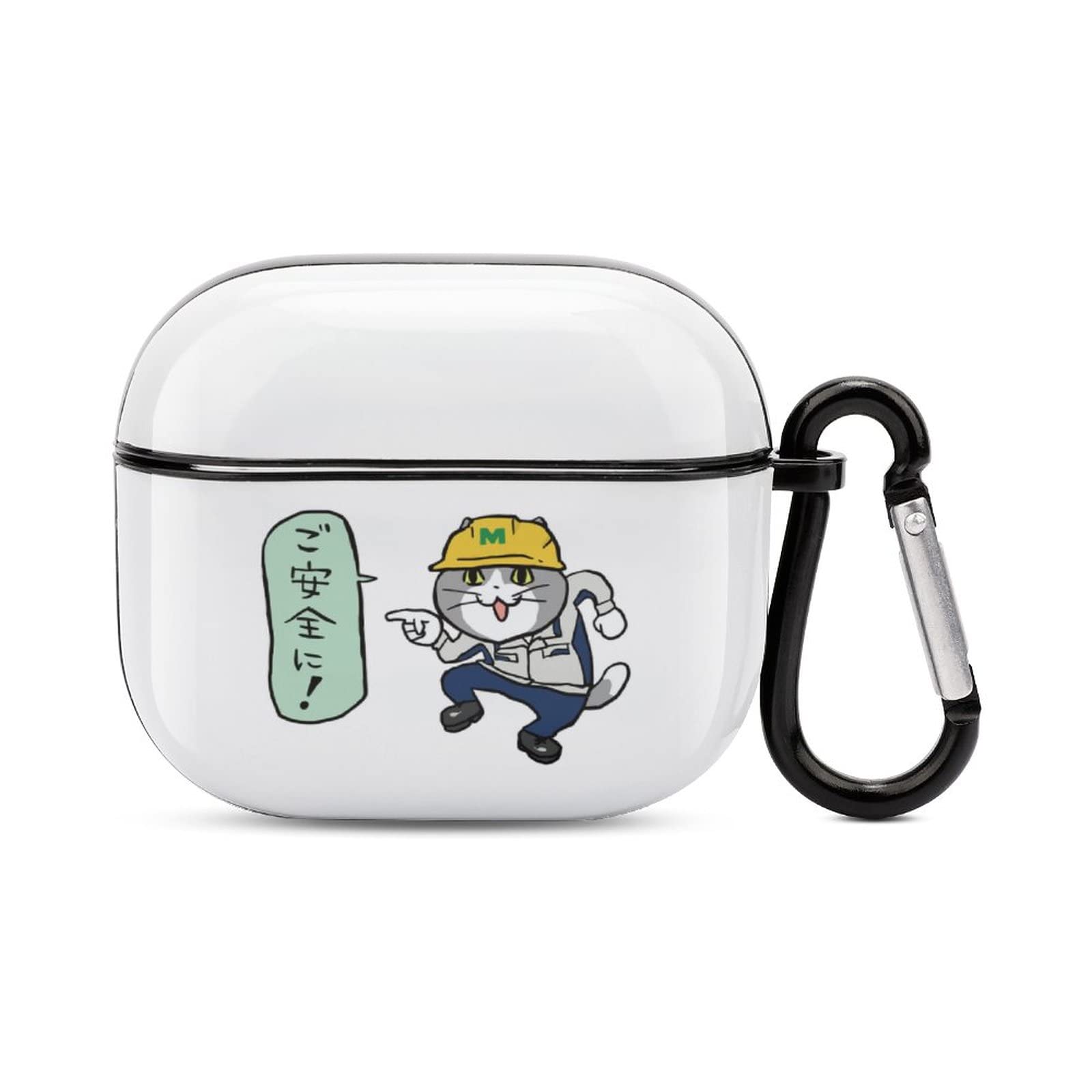 Amazon | 仕事猫 現場猫 AirPods 3 対応 ケース カバー 落下防止 保護