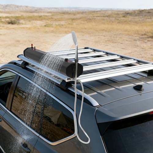 Tanque de Agua Presurizado para Ducha de Camping, Depósito Portátil de Agua con Manguera para Vehículos Todoterreno, Camionetas y Actividades al Aire Libre miniatura 5
