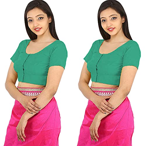 Image of Namita Women's Rubia Cotton Solid Half Sleeve Blouse