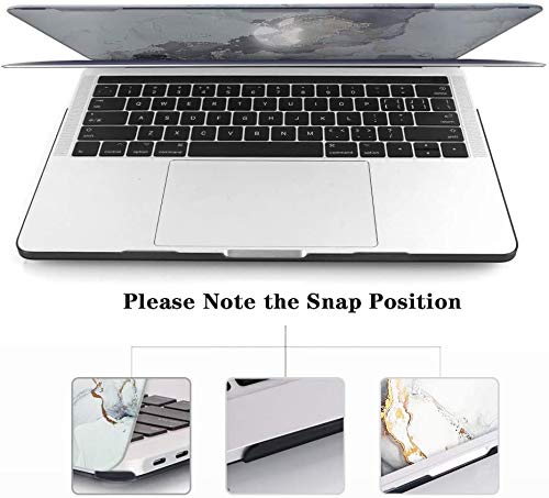iCasso MacBook Pro 13 polegadas versão 2020 A2251/A2289, capa rígida de plástico e capa de teclado e