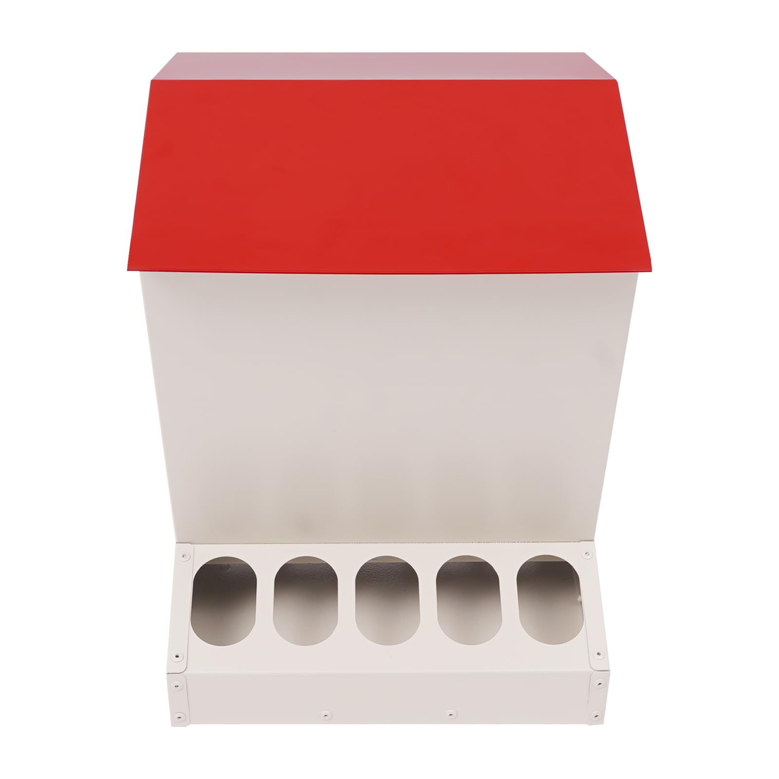 Comedero automático grande para pollos, 11 kg, de metal, con 10 conexiones de alimentación, comedero automático para aves de corral, pollos, patos, pavos, gansos