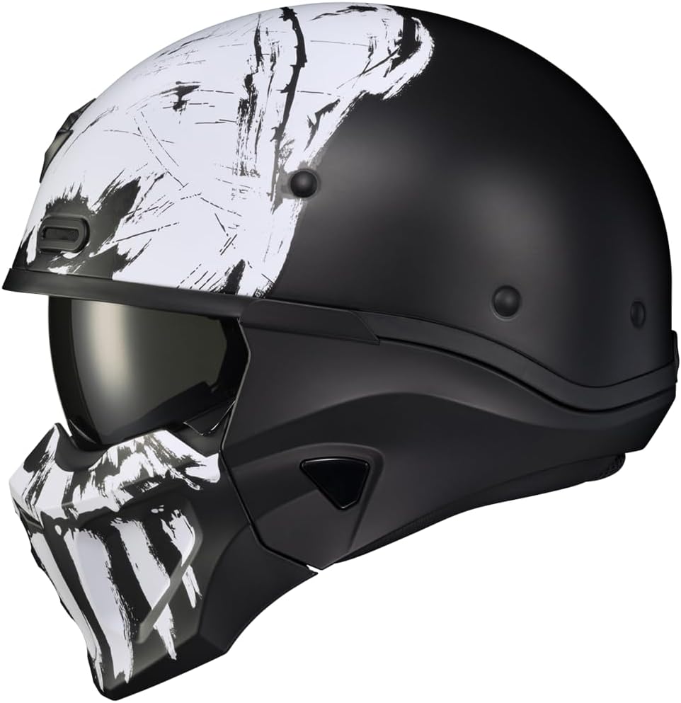 ScorpionEXO Covert X Open Face Half Shell 3/4 Mode Motorcycle Helmet Comm Ready Speaker Pockets DOT