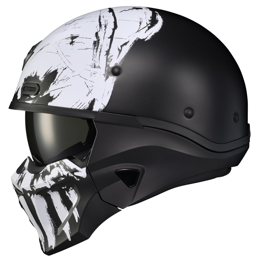ScorpionEXO Covert X Open Face Half Shell 3/4 Mode Motorcycle Helmet Comm Ready Speaker Pockets DOT