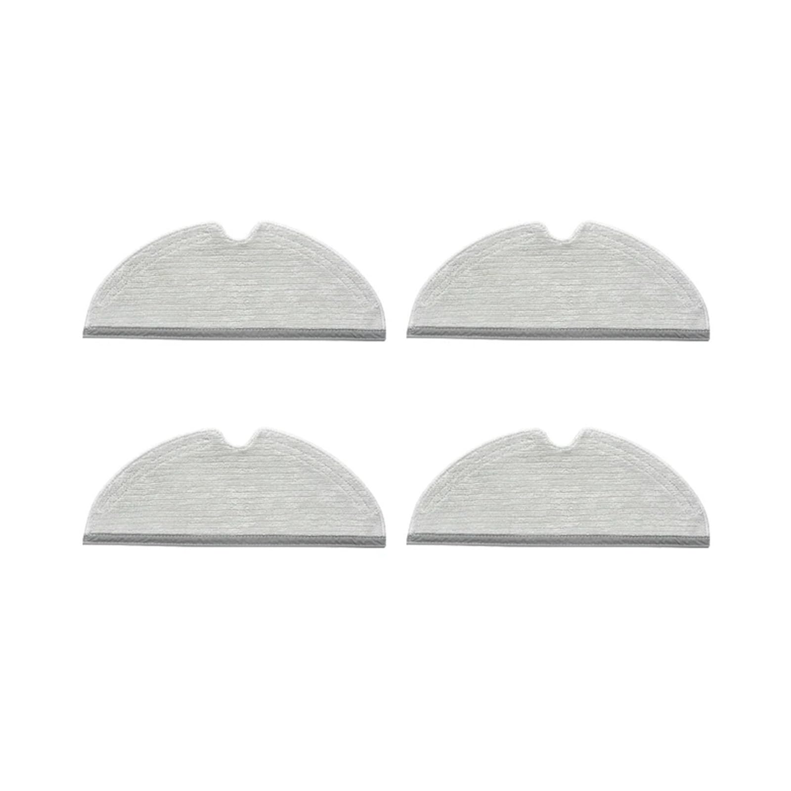 VIXWDRUTY Compatible For Xiaomi，Compatible For Roborock， Robot Vacuum Cleaner Water Tank Mop Cloth Tray Accessories Spare Parts Mop Bracket(4pcs mop)
