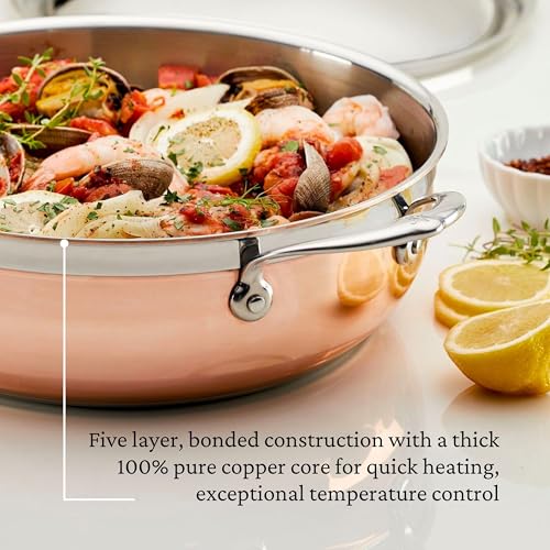 Image of Hestan - CopperBond Collection - Copper Dutch Oven, Induction Cooktop Compatible, 5-Quart