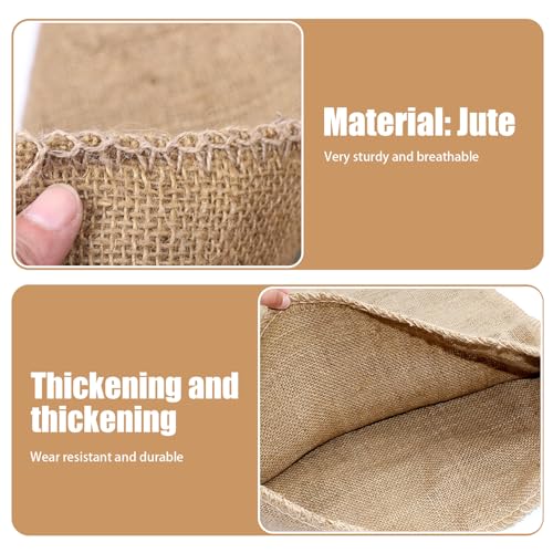 Sacos de patatas de yute para almacenamiento en pack de 5 unidades y medida de 40 x 60 cm 5