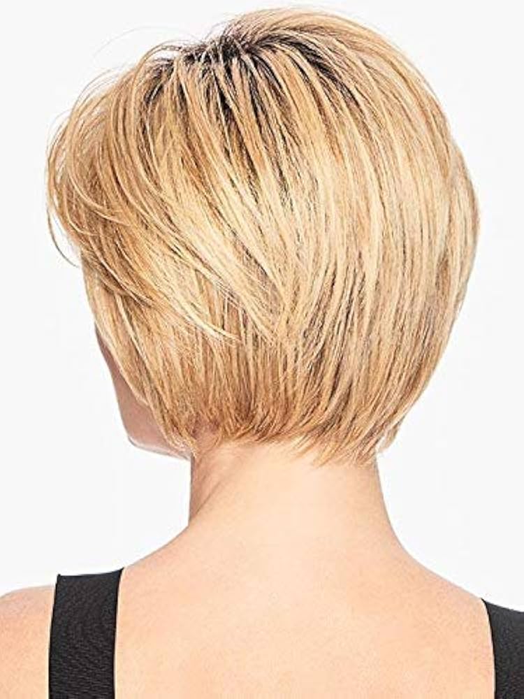 ◉Bob◉ GEXWORLDWIDE Black Bob Short Wig Straight with Bangs for