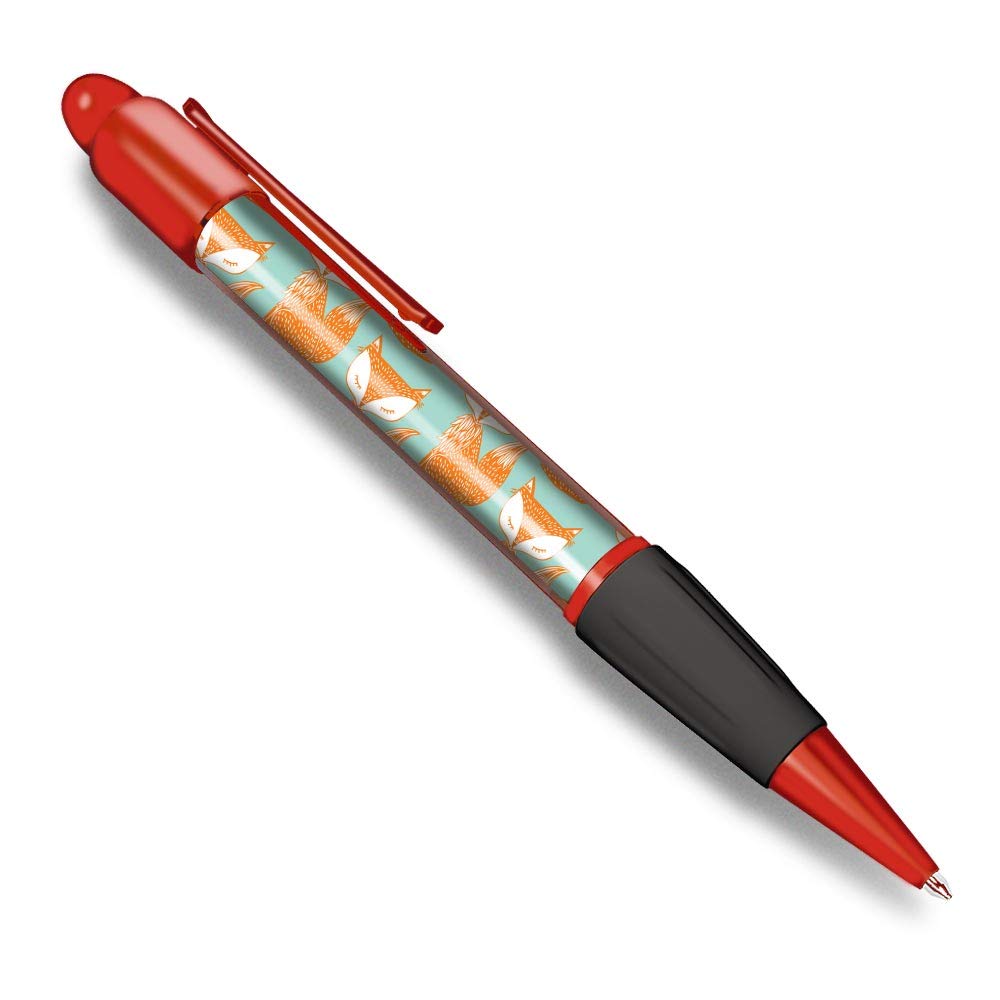 Destination Vinyl ltdBeautiful and comfortable Red Ballpoint Pen (Black Ink) - Cute Vixen Ginger Fox Print #15626