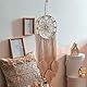 LOMOHOO Makramee Traumfänger Wandbehang Gewebte Feder Wandbehang Handgemachter Traumfänger Boho Quasten Dekoration Wohnkultur Ornament Bastelgeschenk für Schlafzimmer Wohnzimmer（kein Licht）