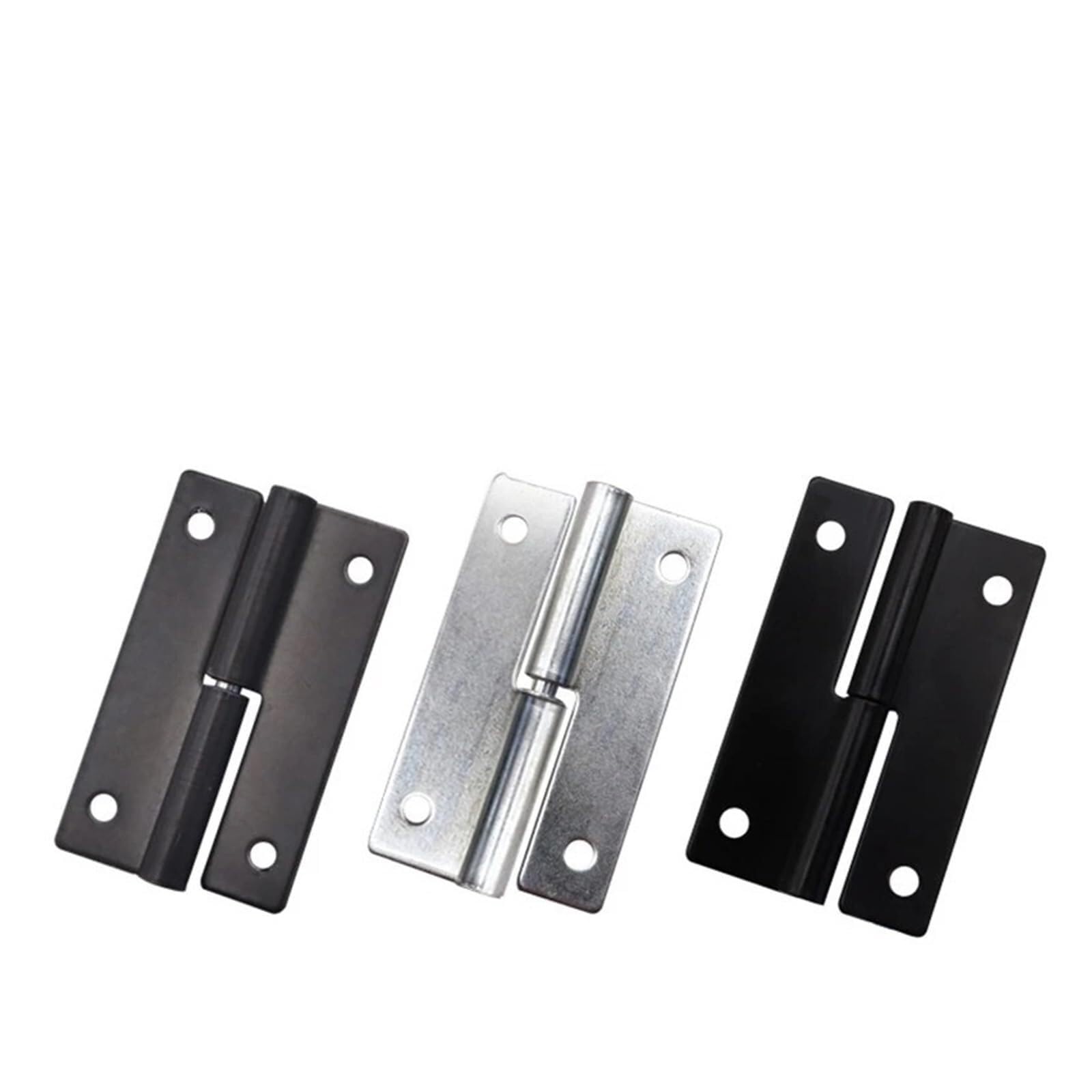 Door Hinges Butterfly Shaped Zinc Alloy Flag Hinge H-Frame Detachable Folding Wooden Door(White 2pcs)