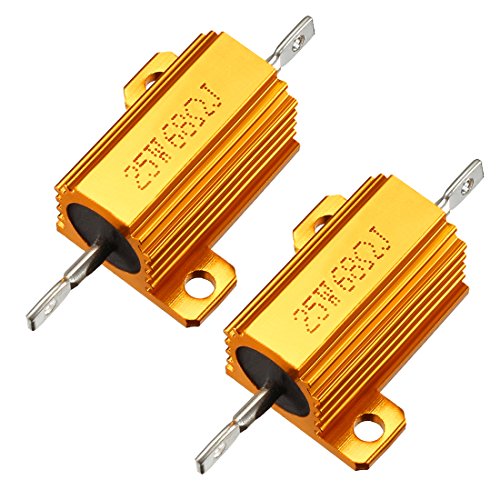 Résistance de charge 25W 68 Ohm en aluminium bobiné pour éliminer les erreurs de signal