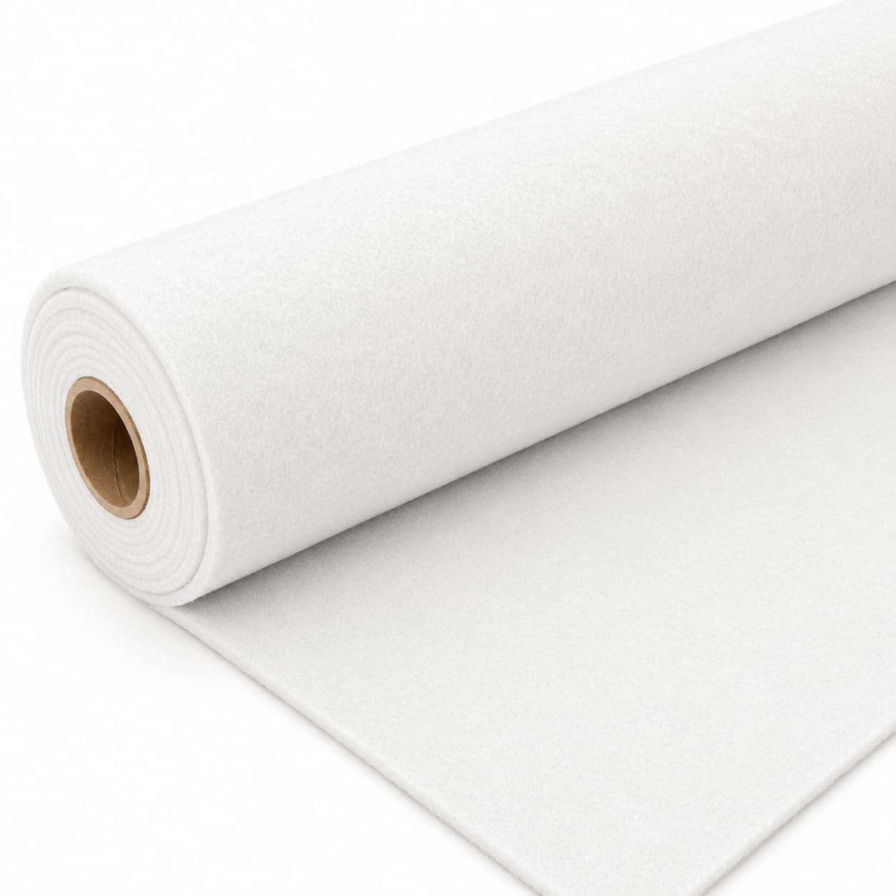 Filc akustyczny, towar sprzedawany na metry, grubość 10 mm, wyprodukowano w Niemczech, biały, 900 cm x 100 cm