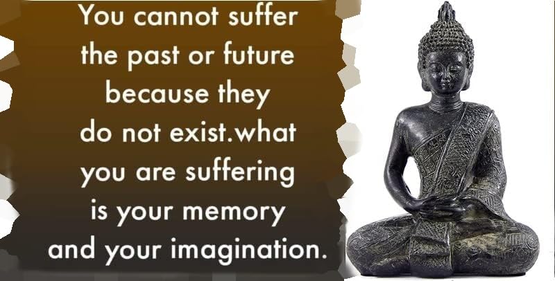 Estatua Budista Zen Decoración Hogar Meditación 8 pulgadas miniatura 4