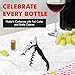 Chef Craft Select Waiters Corkscrew with Foil Cutter and Bottle Opener, 5 inches in Length, Stainless Steel/Black
