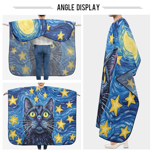 Capa de Corte para Cabello Kigai Starry Night para Hombre miniatura 5