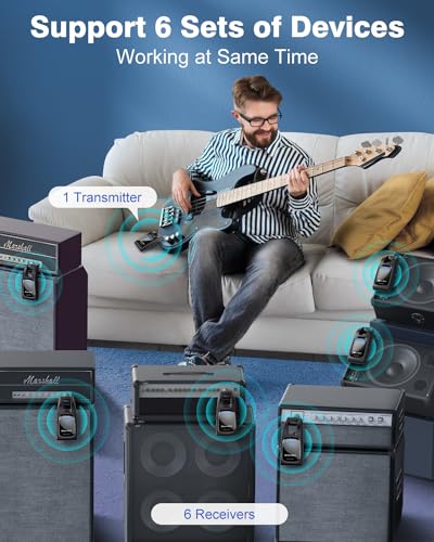 New Bee NB-WJ21 Wireless Guitar System 2.4 Ghz thumb #4