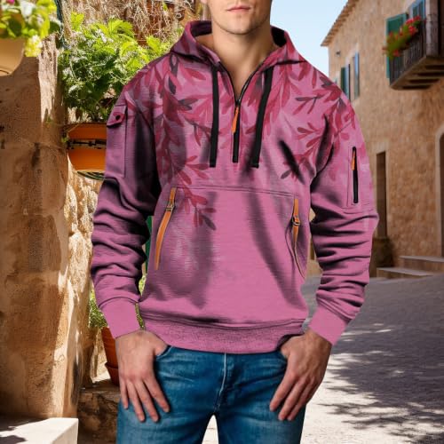 Sudadera con capucha cortavientos talla XXXL para hombres que buscan moda cómoda 2