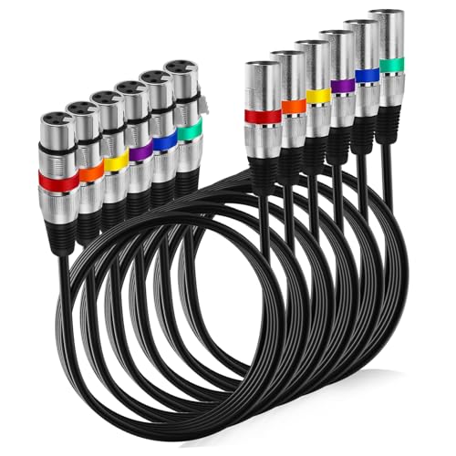 Câble micro XLR symétrique anti-interférence Kisangel avec double blindage métallique 6mm