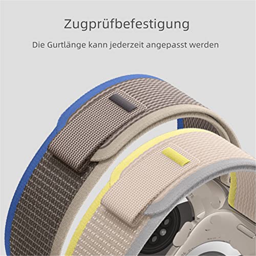 Trail Loop Nylon Bracelets Compatible with Amazfit T-Rex 2 Wristband, Textile Stretch Nylon Pull Tab Trail Loop Bracelet, Sports Armband for Amazfit T-Rex 2 (A) - Image 3