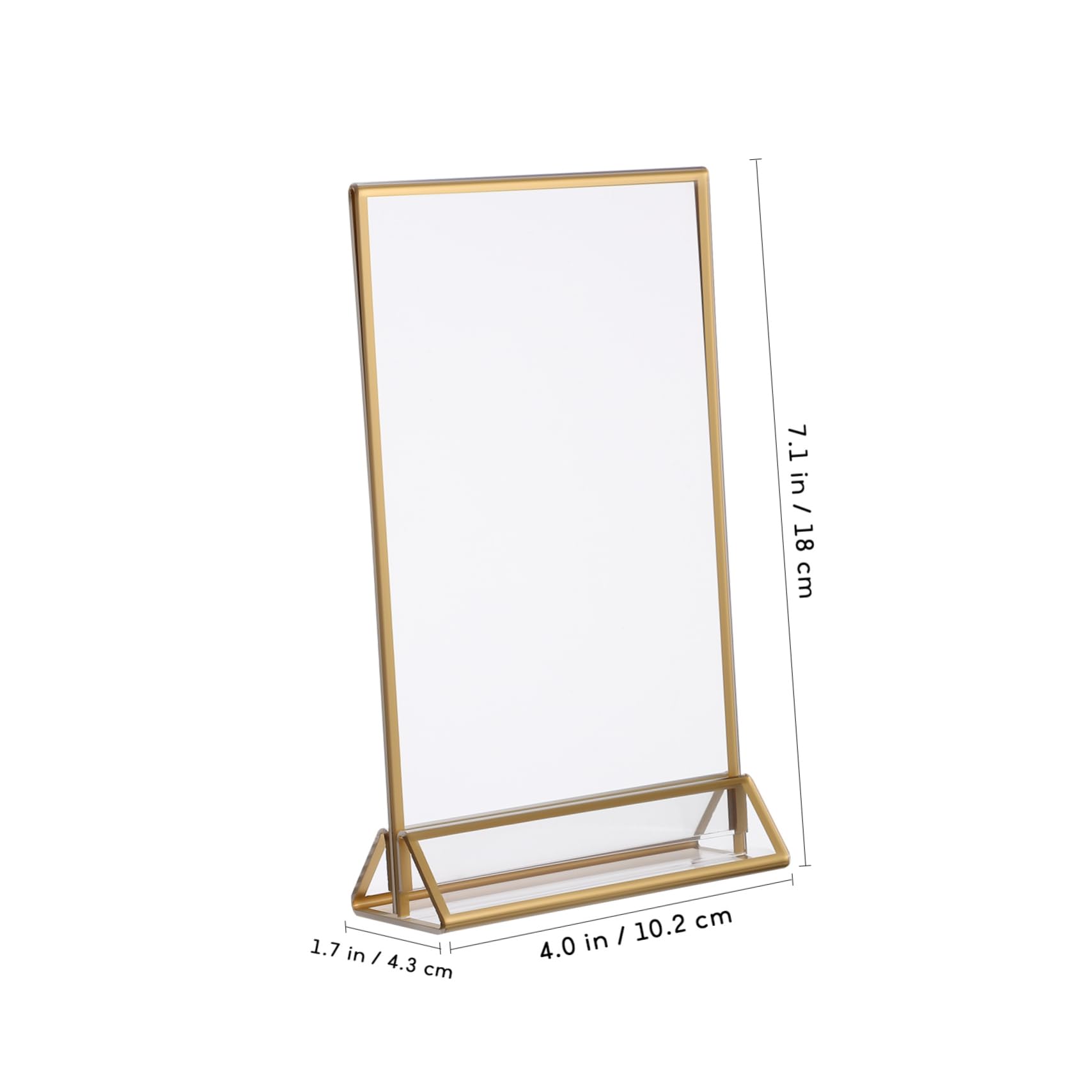 6 Stück Transparente Aufsteller Vertikale Preisschildhalter für Tisch Abnehmbar Leicht für Restaurants Hochzeiten Shops und Werbedisplays