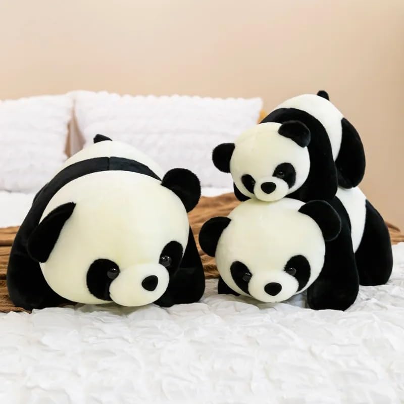 Carino Panda A Piedi Peluche Giocattolo Realistico Panda Cuscino Bambola Animale Di Peluche Bambola Del Bambino Addormentato Placare Per I Bambini Regalo Di Compleanno 80 cm Panda