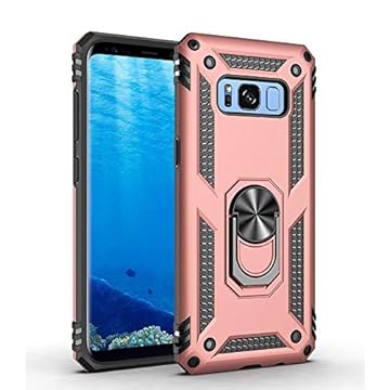 Clipes de proteção para smartphone compatíveis com capa e suporte para celular Samsung Galaxy S8, com suporte magnético, proteção resistente à prova de choque compatível com bolsa de telefone Samsung
