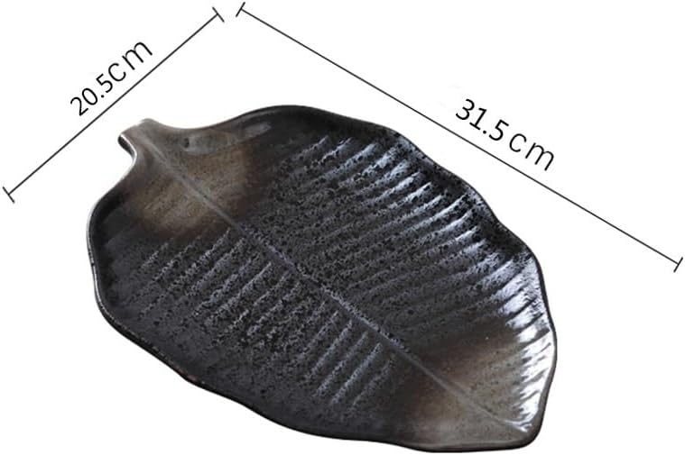 サービングトレイ ブラック クリエイティブ フラット 浅皿 大 冷皿 プレート ホテル レストラン 業務用 食器 フードトレイ