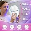 Red-Light-Therapy-for-Face, 7-1 Colors Led Face Mask Light Therapy, Facial Skin Care Mask, Birthday, Christmas, Mothers Day, Valentines Day Gifts for Her Women Mom Best Friend Wife Teacher (White) #4