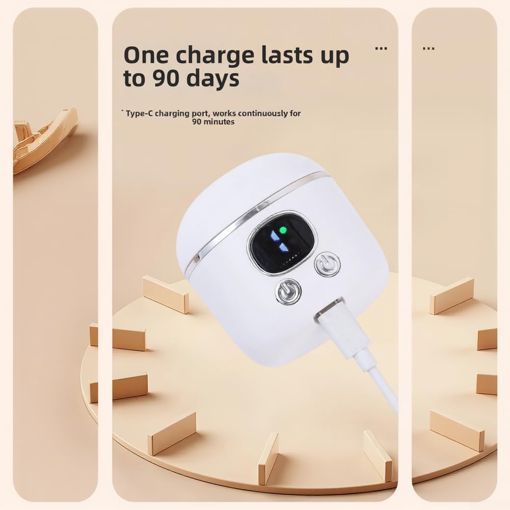 Cortaúñas eléctrico recargable 2 en 1 con lupa, doble cabezal automático portátil para el hogar bebés niños seguridad