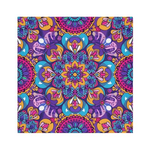 Servilletas de tela multicolor pack x6 20x20 pulg miniatura 1