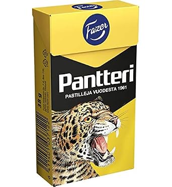 Fazer Pantteri pastilles Liquorice 40 Boxes of 38g