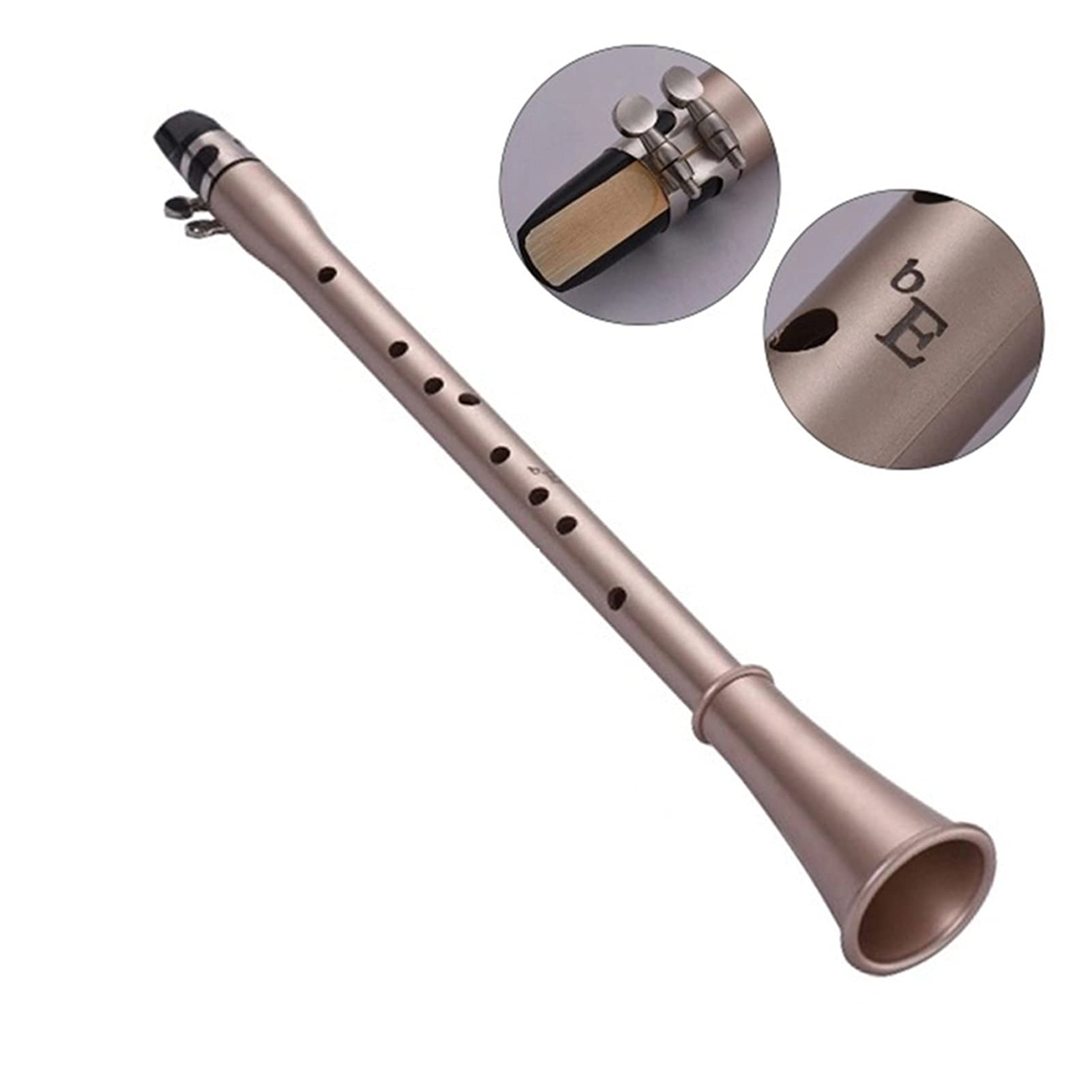 Sassofono Tascabile ABS Sax Mini Sassofono Portatile Piccolo Sassofono con Borsa per Il Trasporto Strumento A Fiato Sassofono (Color : BB Key)