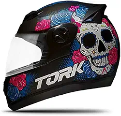 CAPACETE FECHADO PRO TORK EVOLUTION 788 G7 MEXICAN SKULL FOSCO PRETO TAM. 58