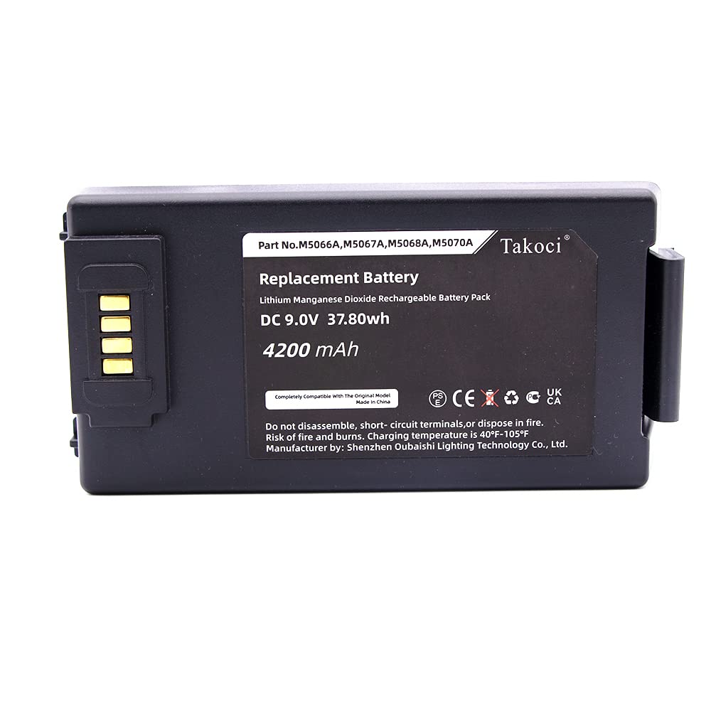 AUVTKALL Batteria Di Ricambio Per M-5070-A M-5066-A M-5067-A M-5068
