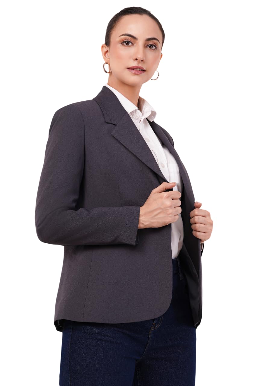 saintx Women's Premium Formal Blazer | Fully Lined | Regular Fit | 4-Way Stretchable Ultra-Light Fabric | Fashion-Forward | Office/Meetings (WB01)-picture-36