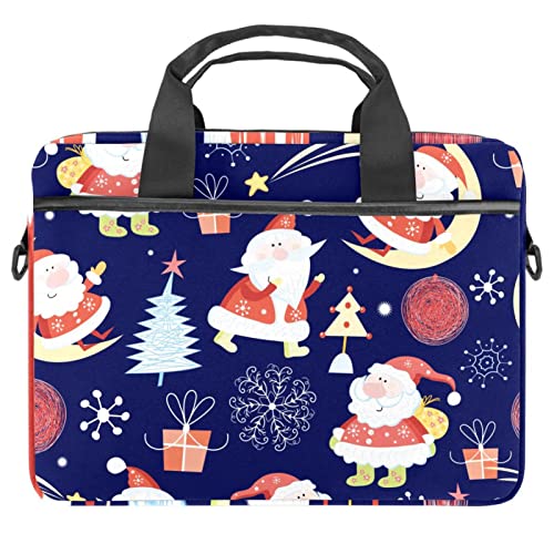 Maletín para portátil de 14.5 pulgadas que evita arañazos con diseño de Santa Claus multicolor