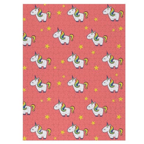 Image of Unicorrn Background Wooden Puzzles for Adults Wood Puzzle Creative Gift Decor Artwork 500 PCS, 20240524